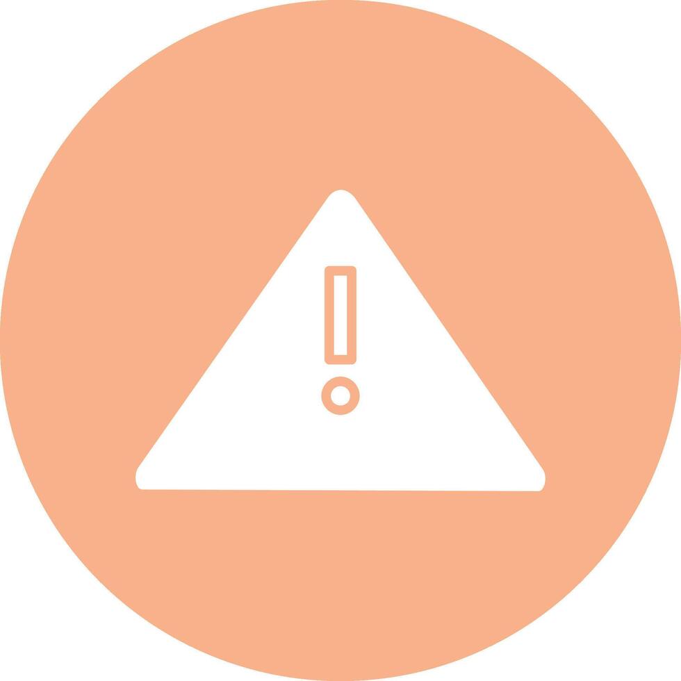 Alert Sign Glyph Multi Circle Icon vector