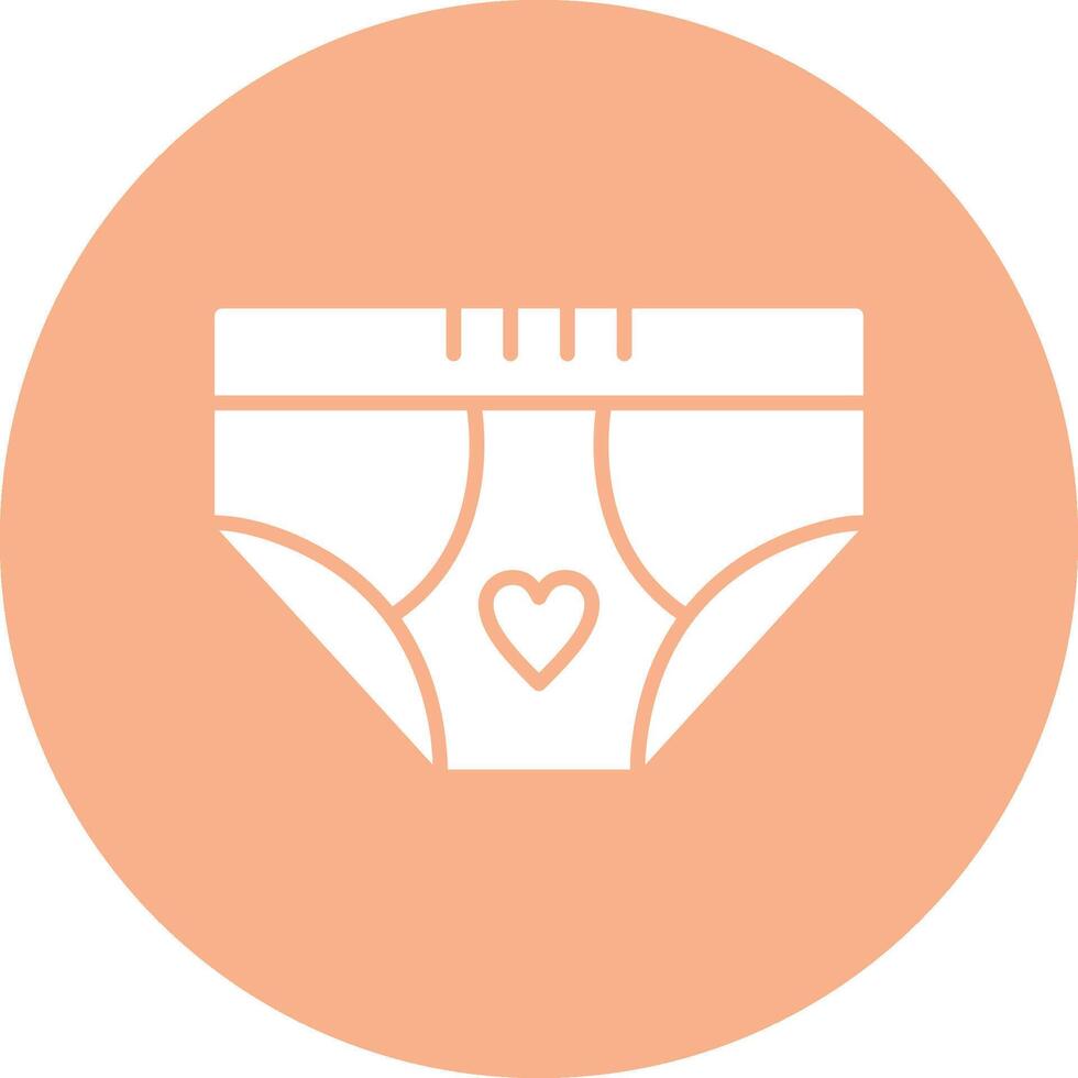 Underwear Glyph Multi Circle Icon vector