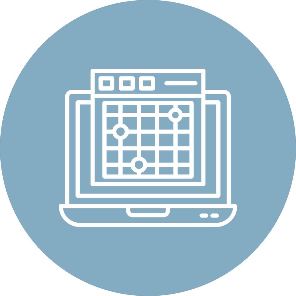 Heatmap Line Multi Circle Icon vector