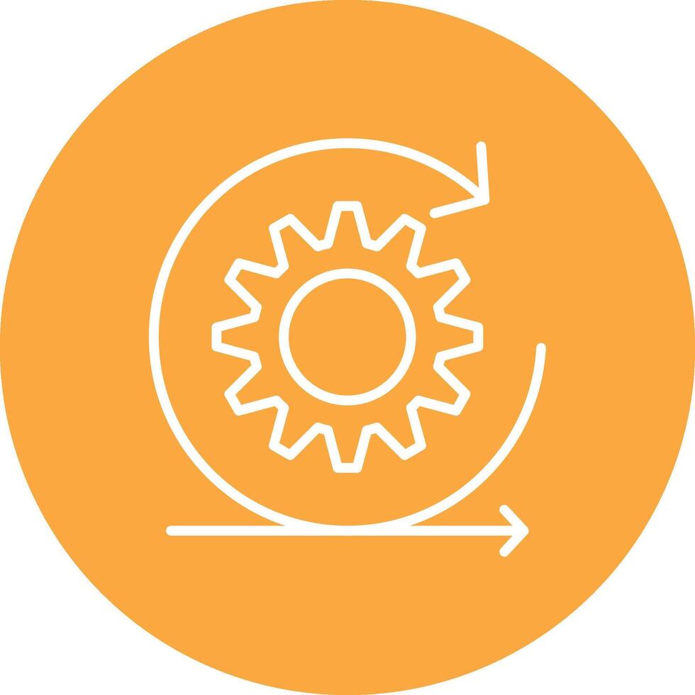 Scrum Line Multi Circle Icon vector