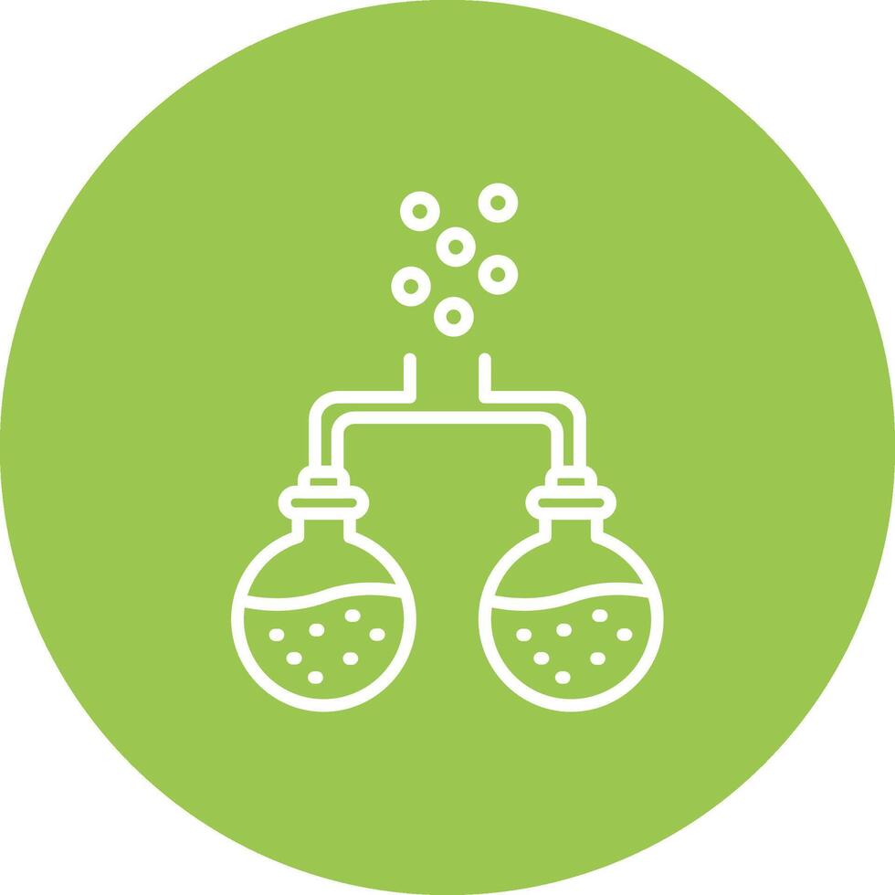 Flasks Line Multi Circle Icon vector