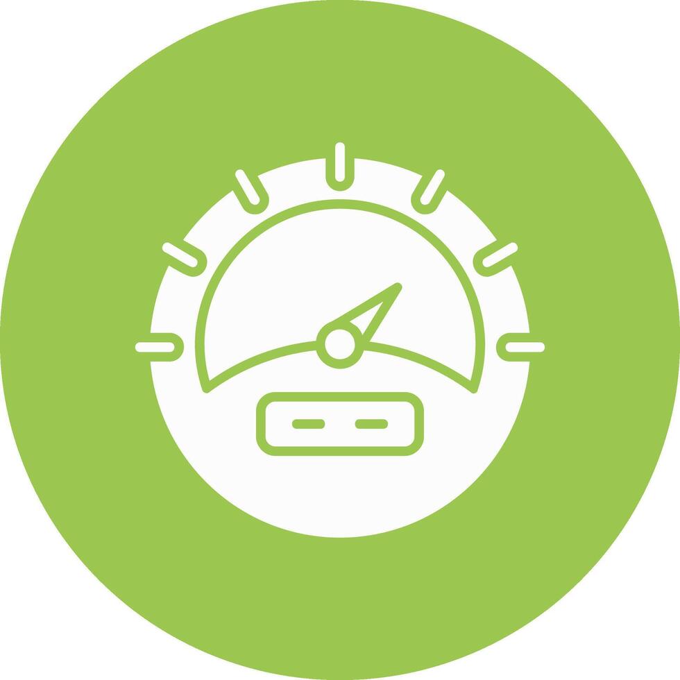 Gauge Glyph Multi Circle Icon vector