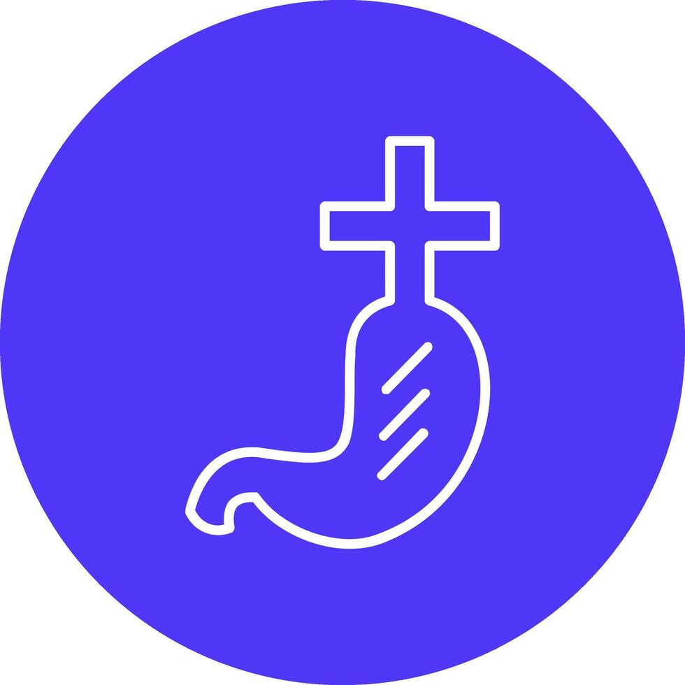 Gastroenterlogy Line Multi Circle Icon vector