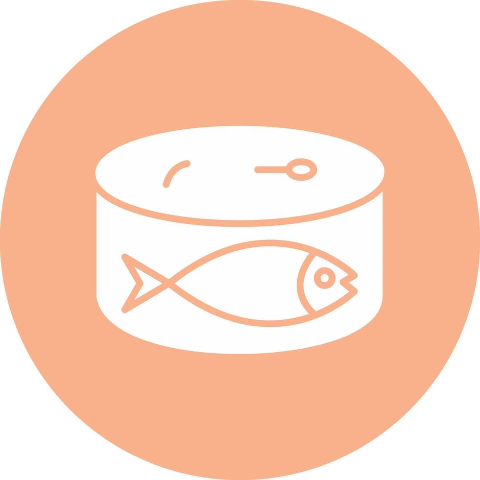 sardinas glifo multi circulo icono vector