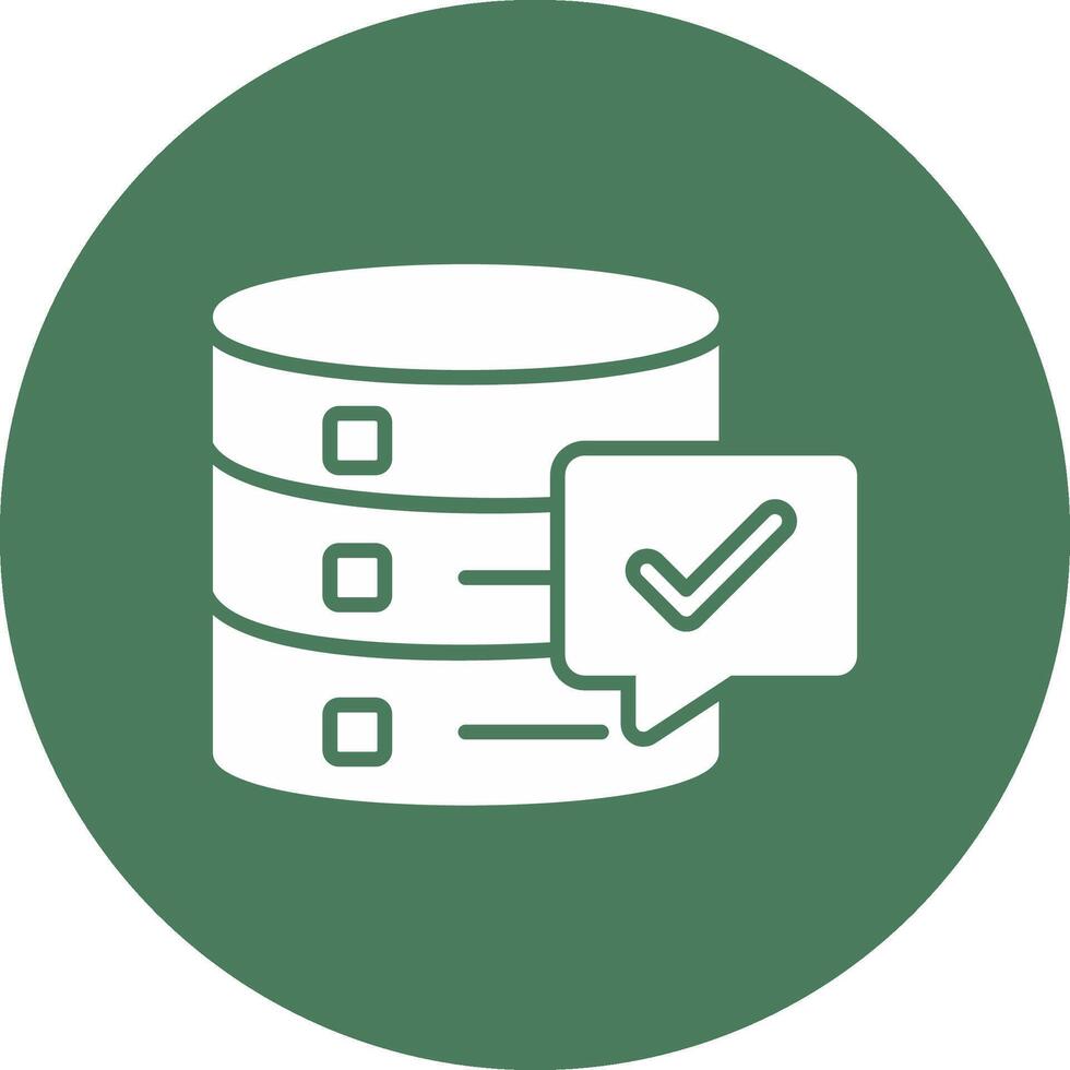 Data Quality Glyph Multi Circle Icon vector