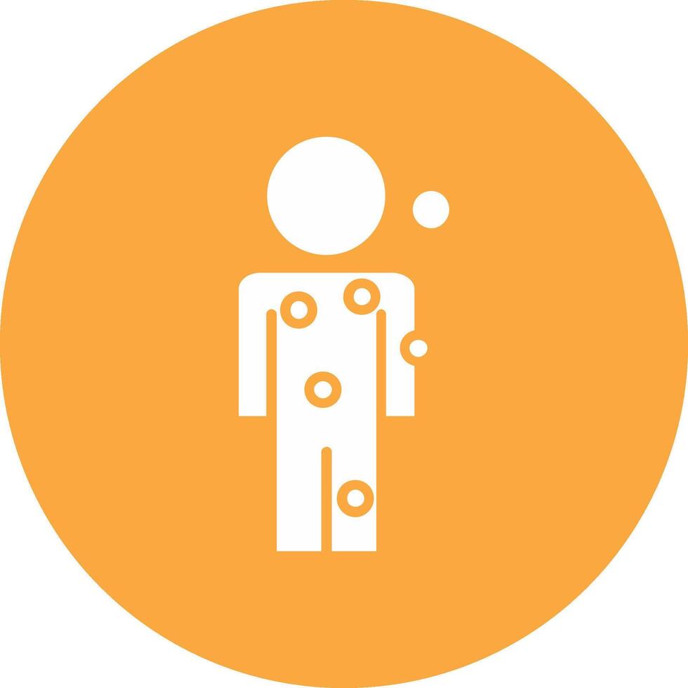 Symptom Checker Glyph Multi Circle Icon vector