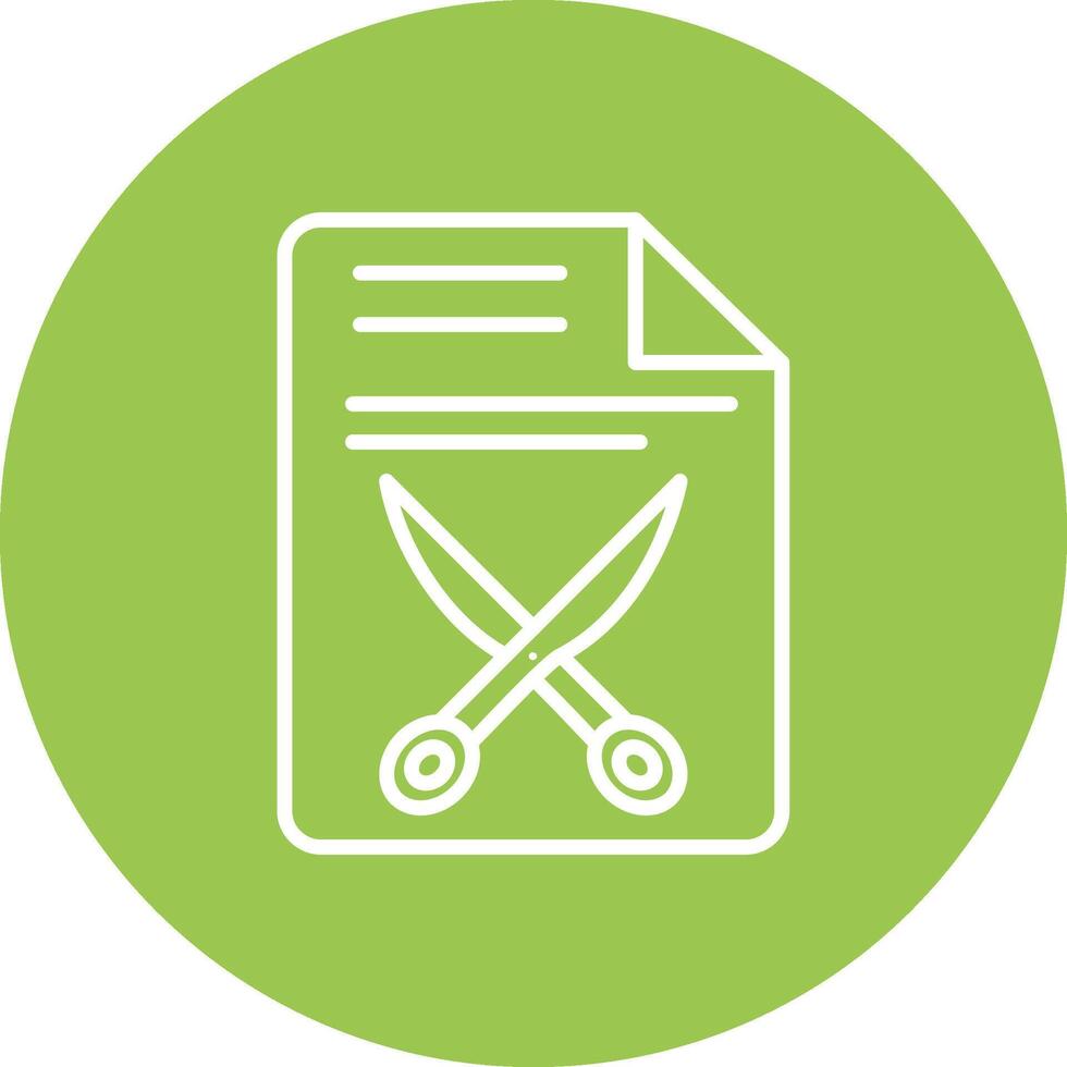 Document Line Multi Circle Icon vector