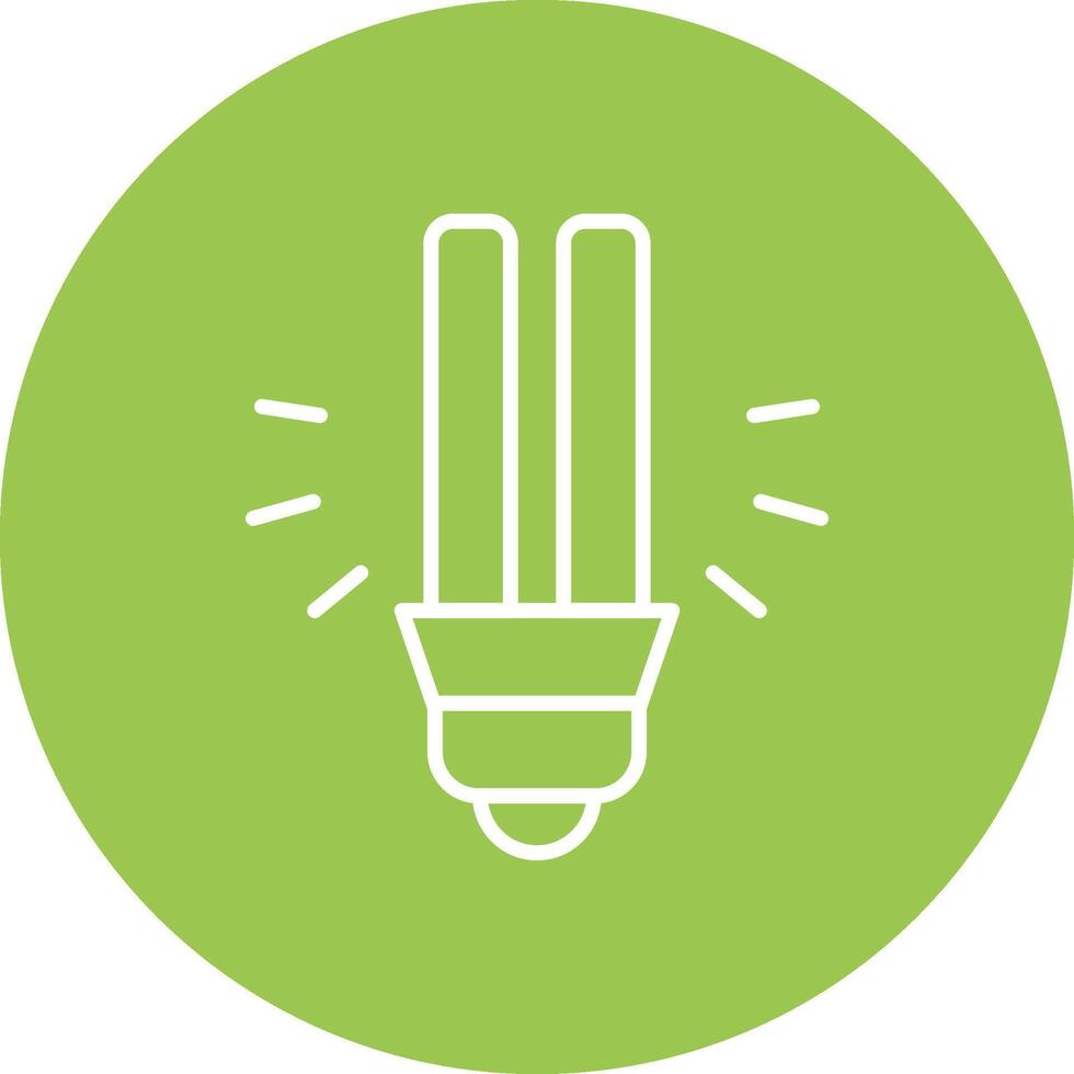 Light Bulb Line Multi Circle Icon vector