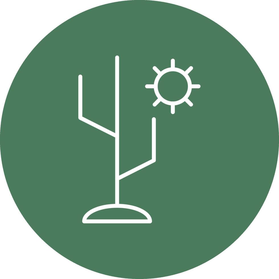 Cactus Line Multi Circle Icon vector