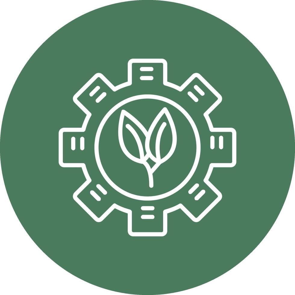 Eco Line Multi Circle Icon vector
