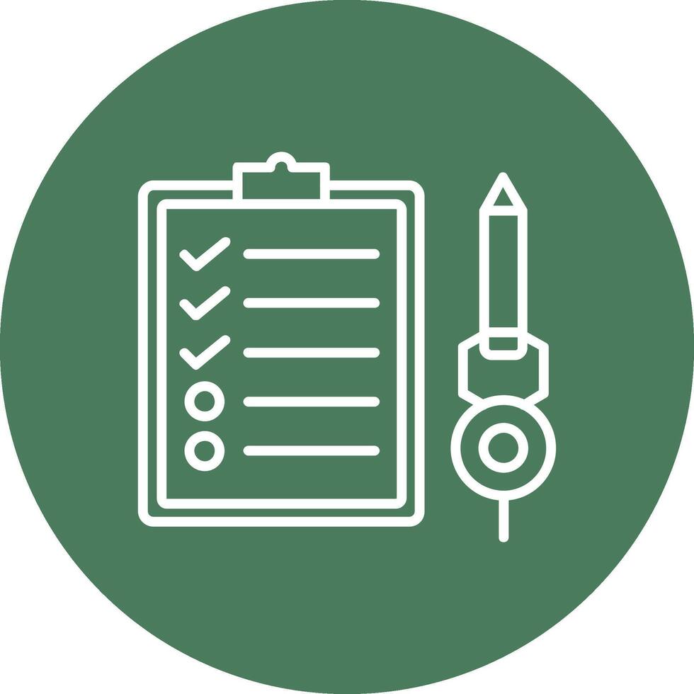 Check List Line Multi Circle Icon vector