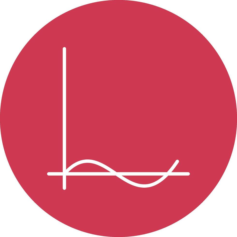 Wave Chart Line Multi Circle Icon vector