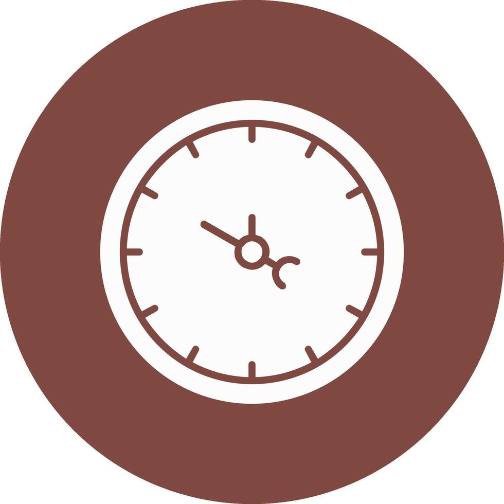 Clock Glyph Multi Circle Icon vector
