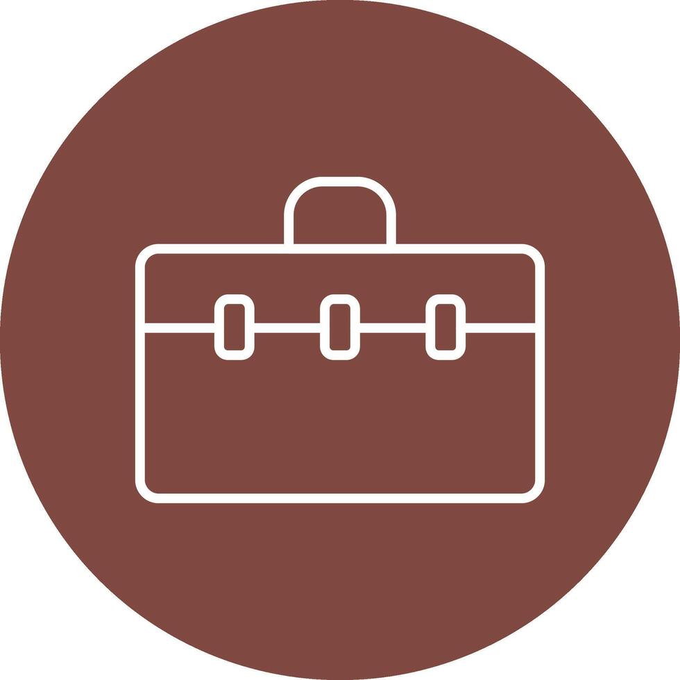 Suitcase Line Multi Circle Icon vector