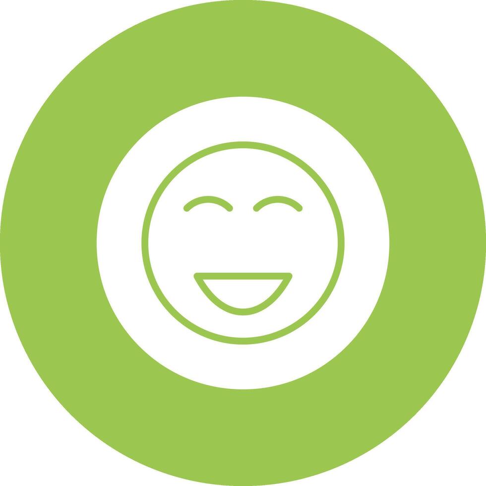 Happy Glyph Multi Circle Icon vector