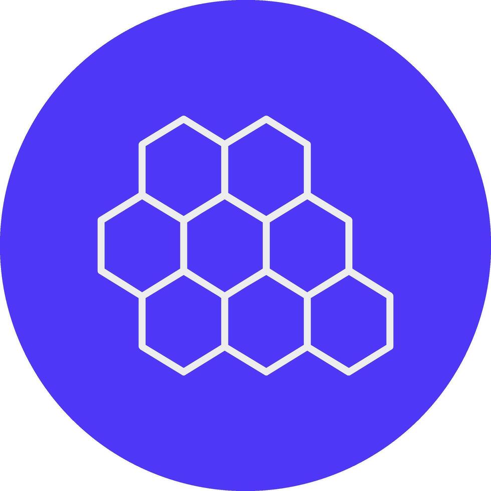 Bee Hive Line Multi Circle Icon vector