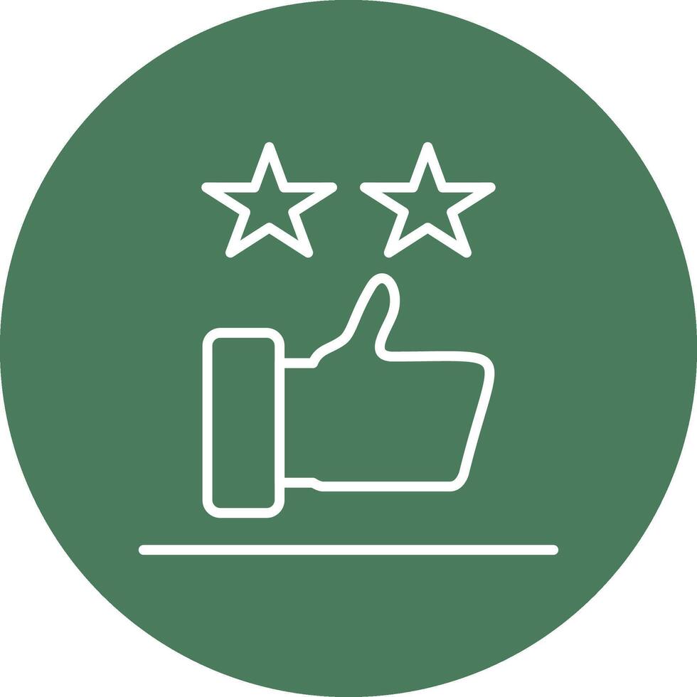 Rating Line Multi Circle Icon vector