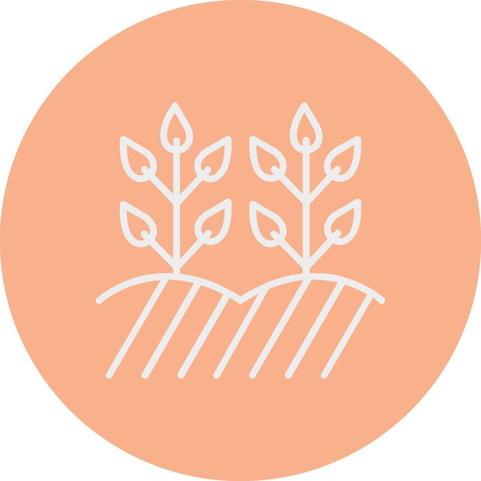 Field Line Multi Circle Icon vector