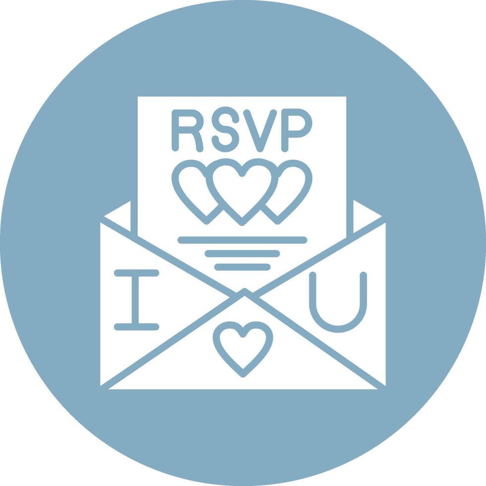 Rsvp Glyph Multi Circle Icon vector