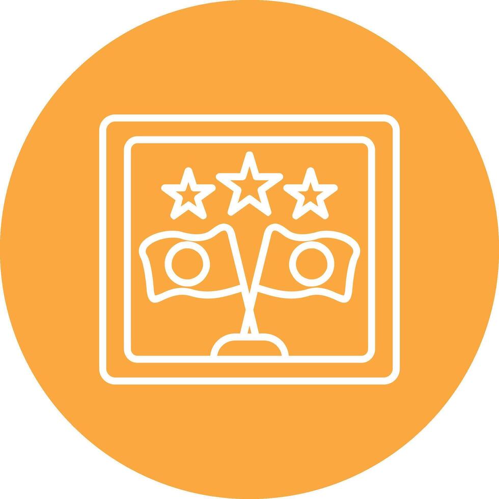 Frame Line Multi Circle Icon vector