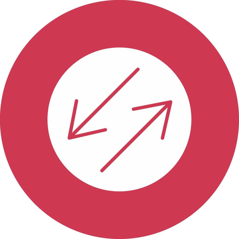 Swap Glyph Multi Circle Icon vector