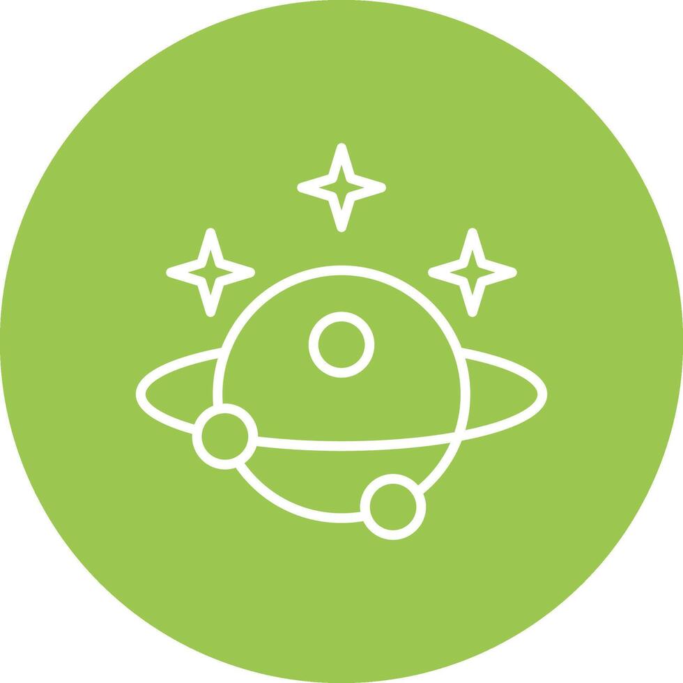 Astronomy Line Multi Circle Icon vector