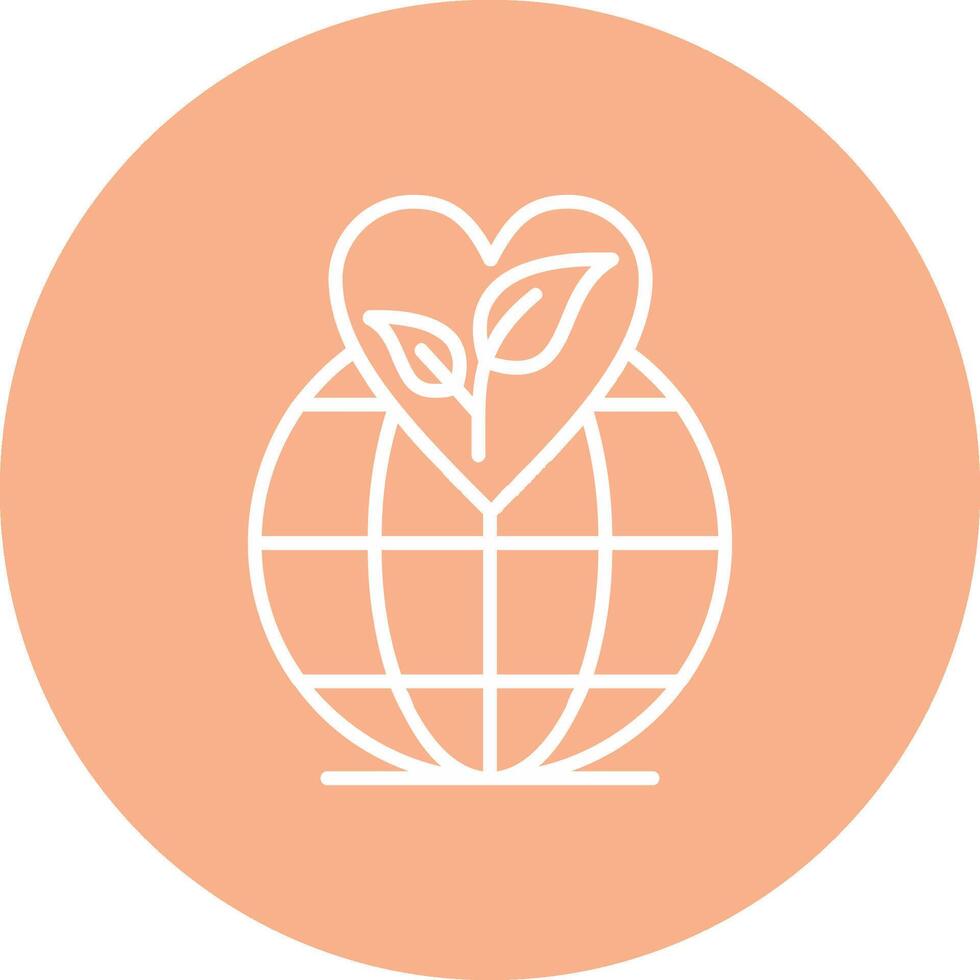Eco Friendly Line Multi Circle Icon vector