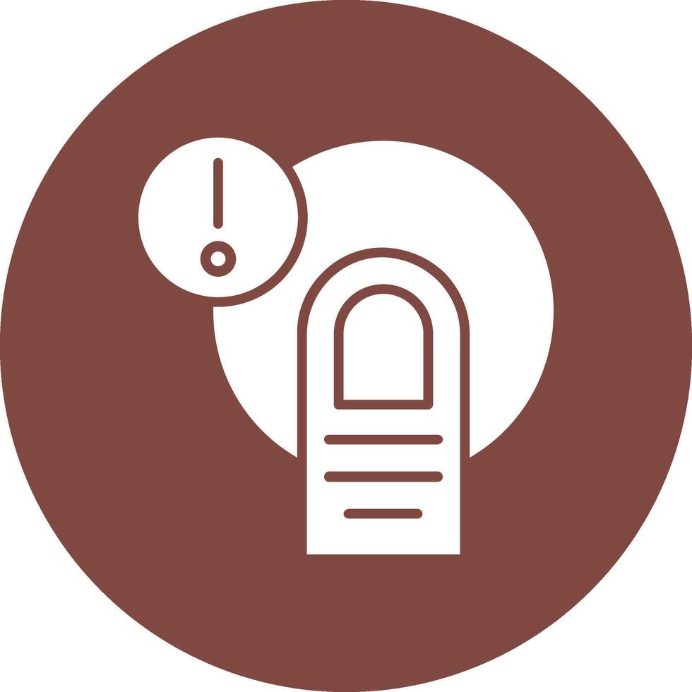 Alert Glyph Multi Circle Icon vector