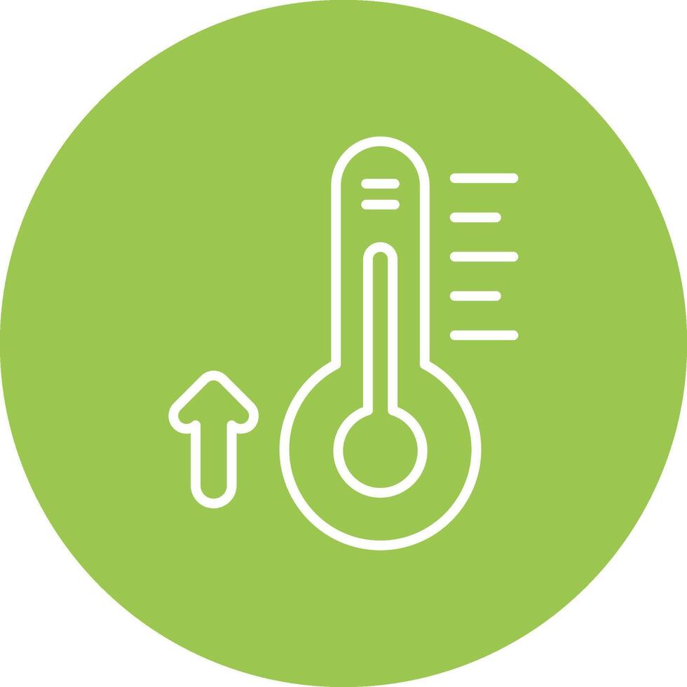 Thermometer Line Multi Circle Icon vector