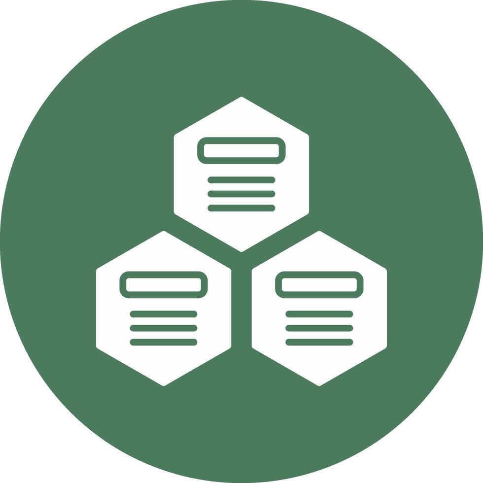 Infographic Elements Glyph Multi Circle Icon vector