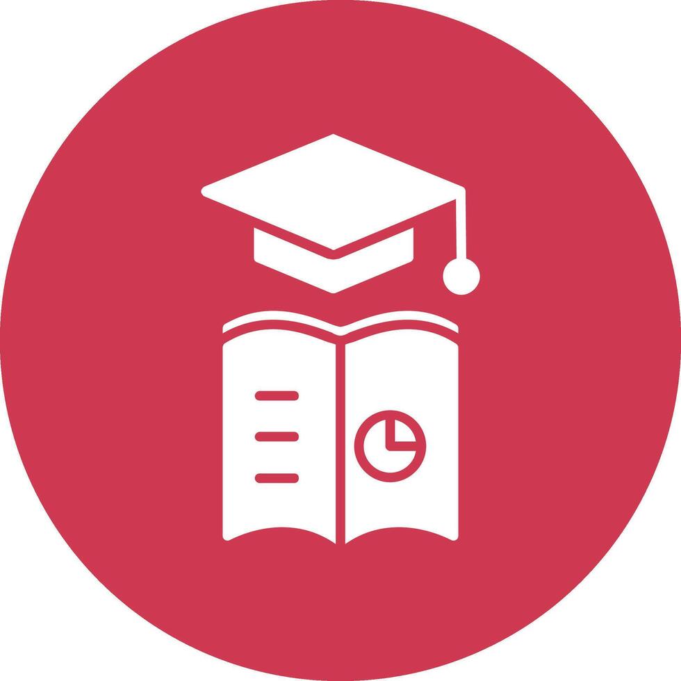 Learning Analytics Glyph Multi Circle Icon vector