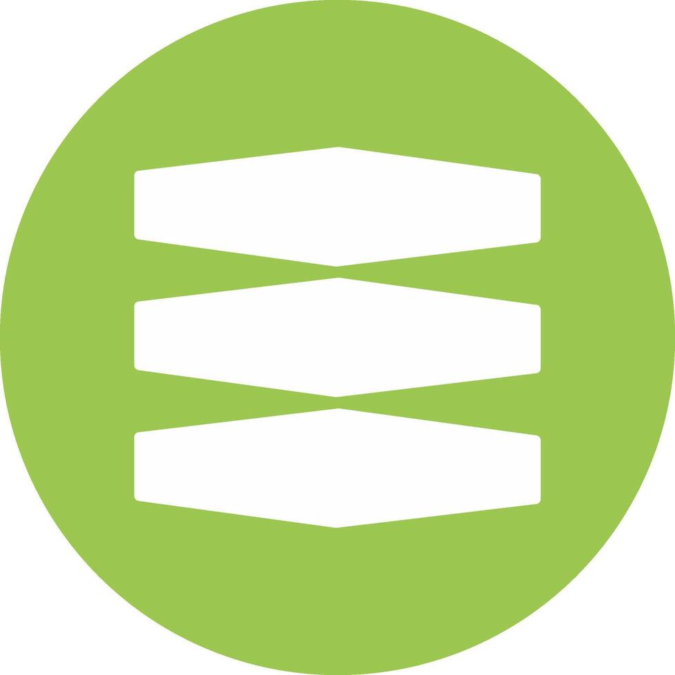 Layers Glyph Multi Circle Icon vector