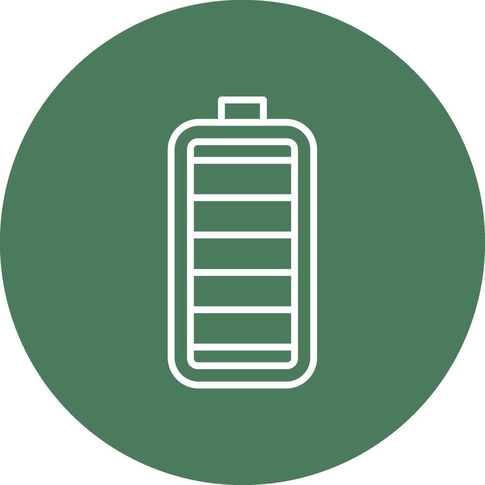 Battery Line Multi Circle Icon vector