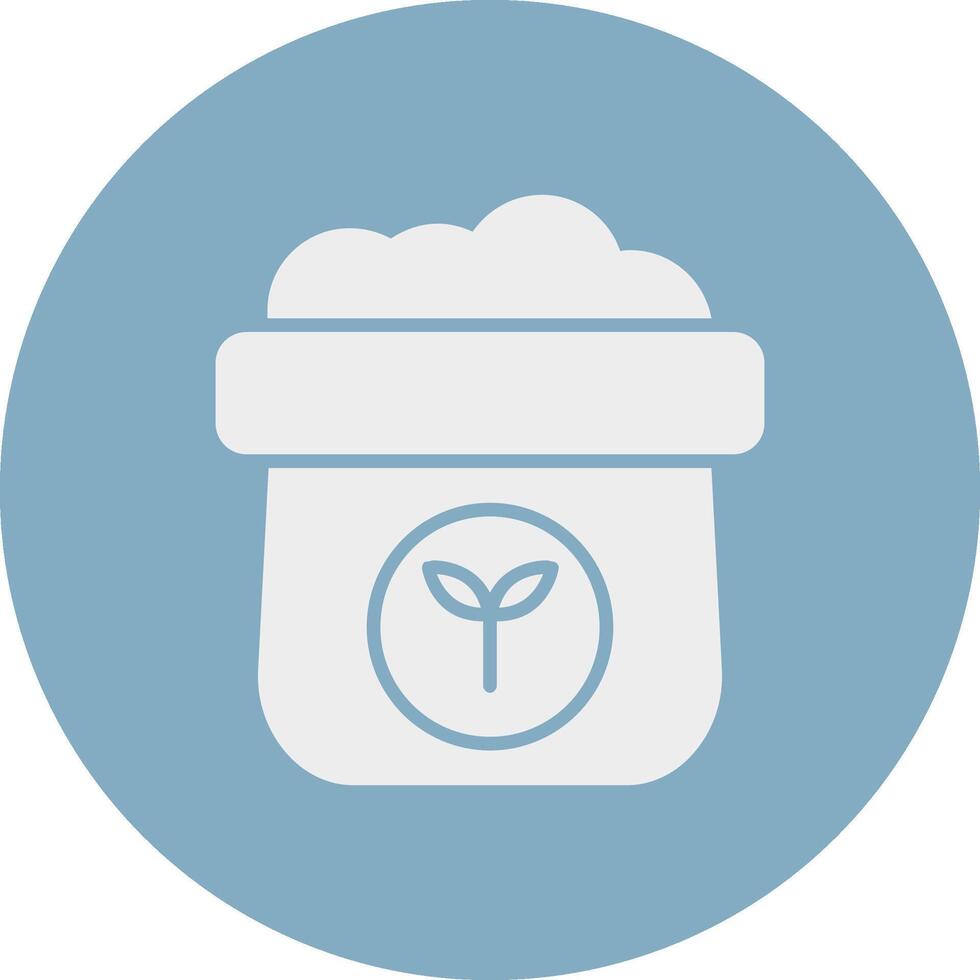 Fertilizer Glyph Multi Circle Icon vector