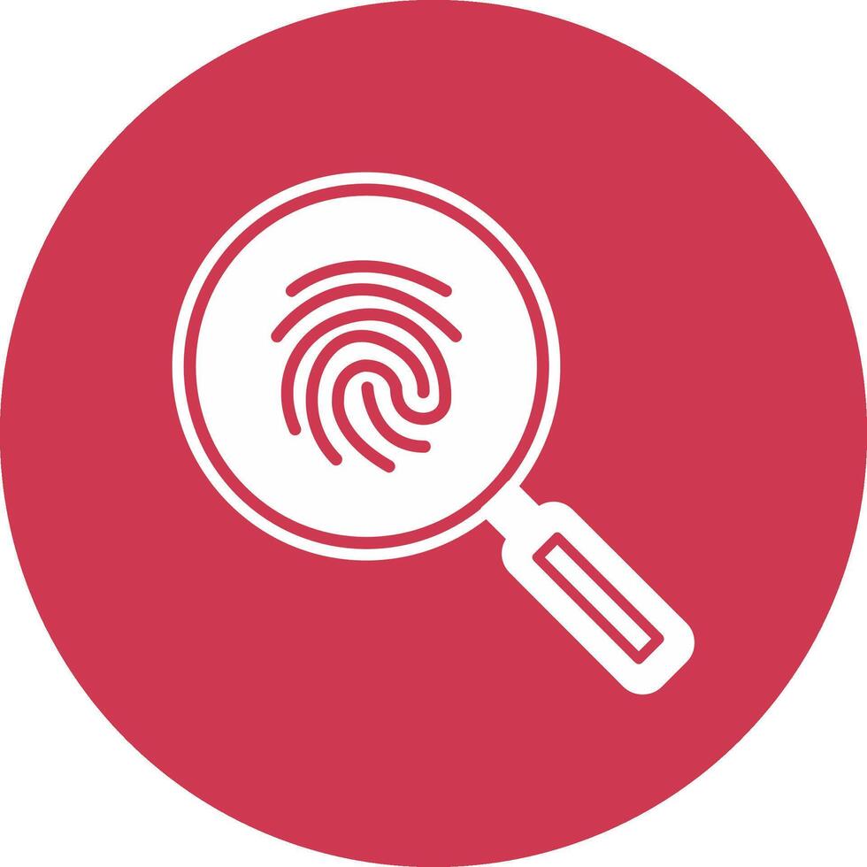 Magnifying Glass Glyph Multi Circle Icon vector