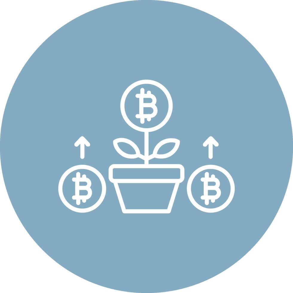 Growth Growth Line Multi Circle Icon vector