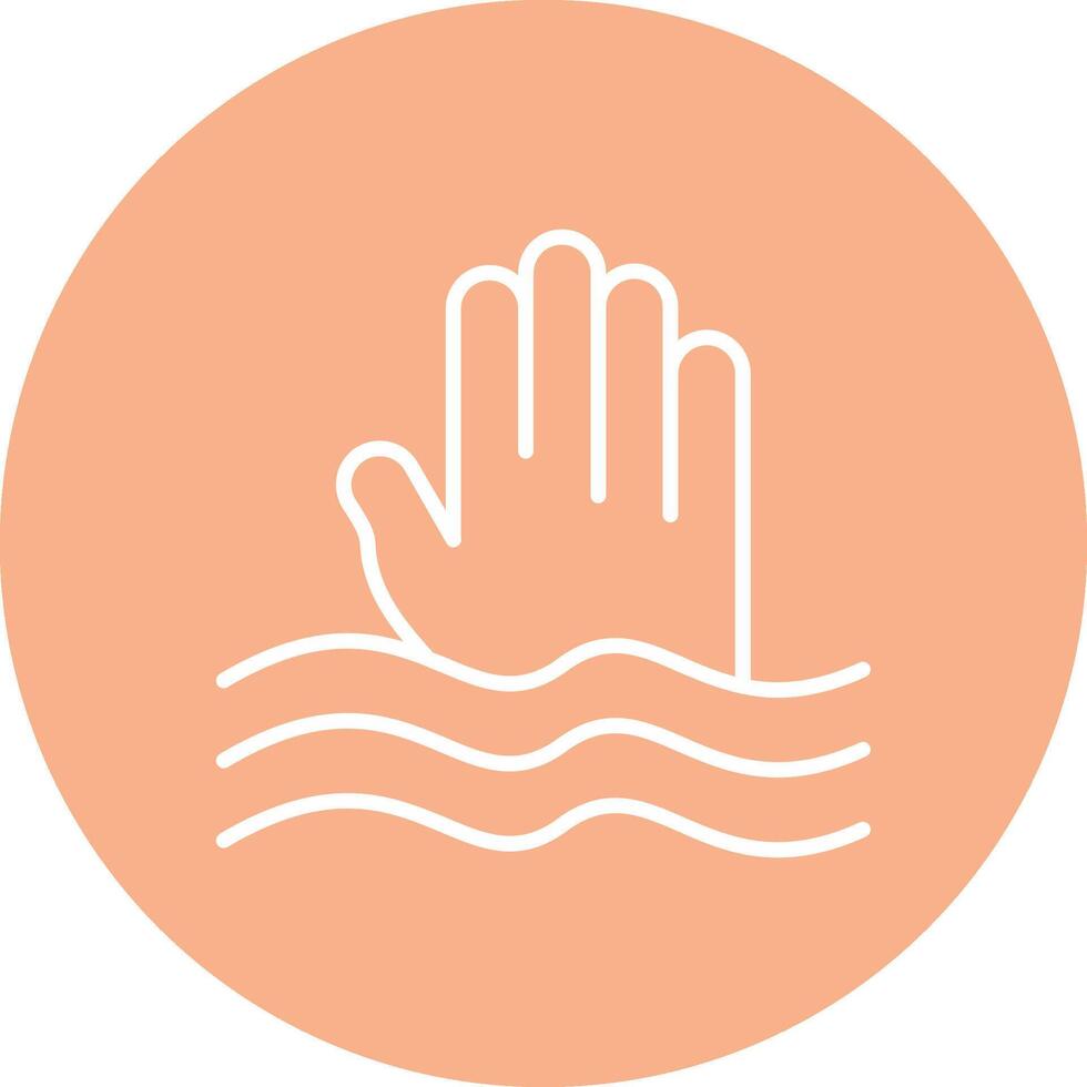 Sinking Line Multi Circle Icon vector