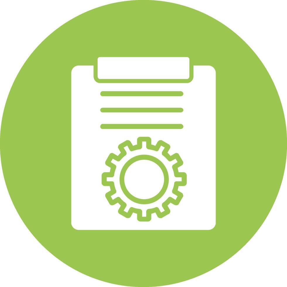 Project Management Glyph Multi Circle Icon vector