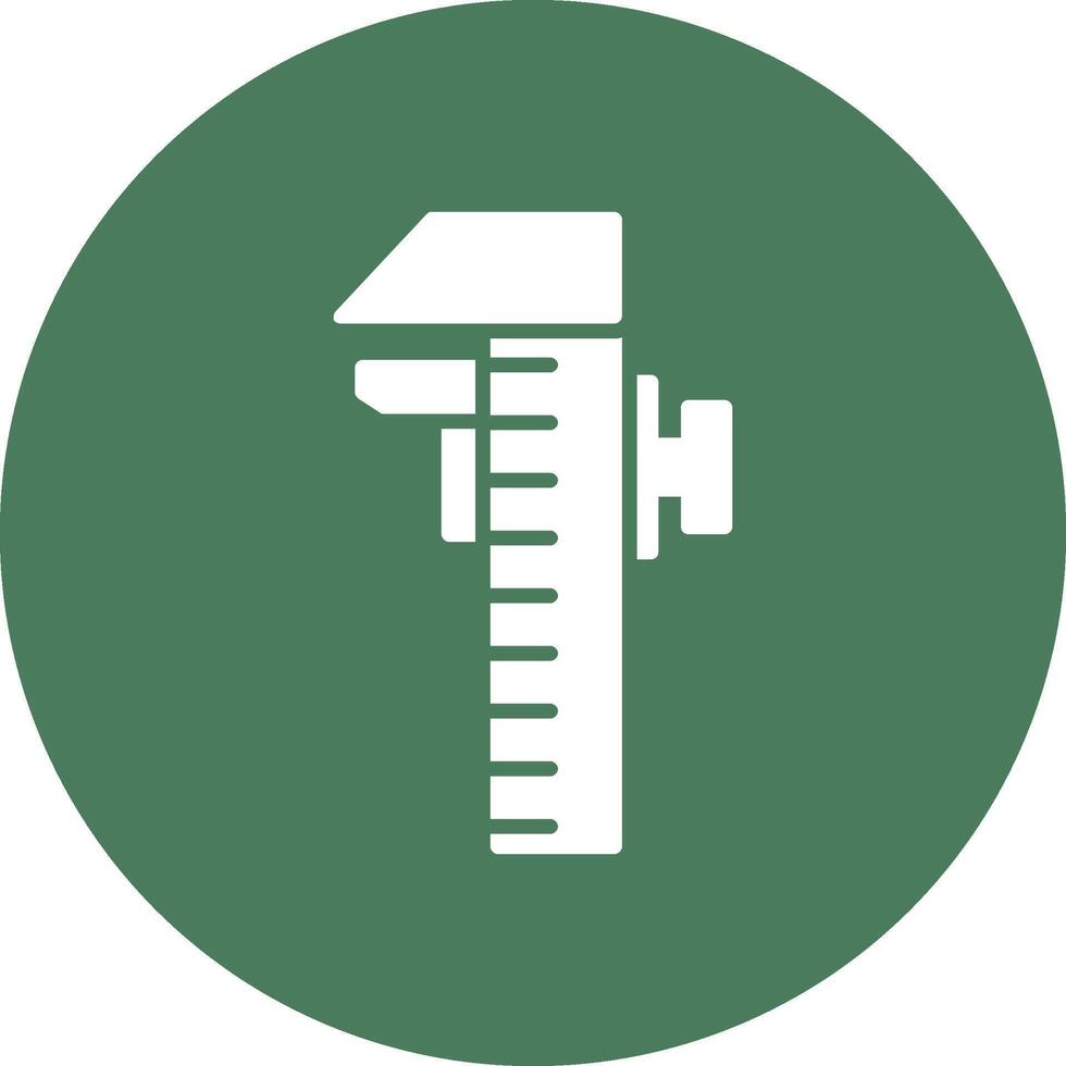 Caliper Glyph Multi Circle Icon vector