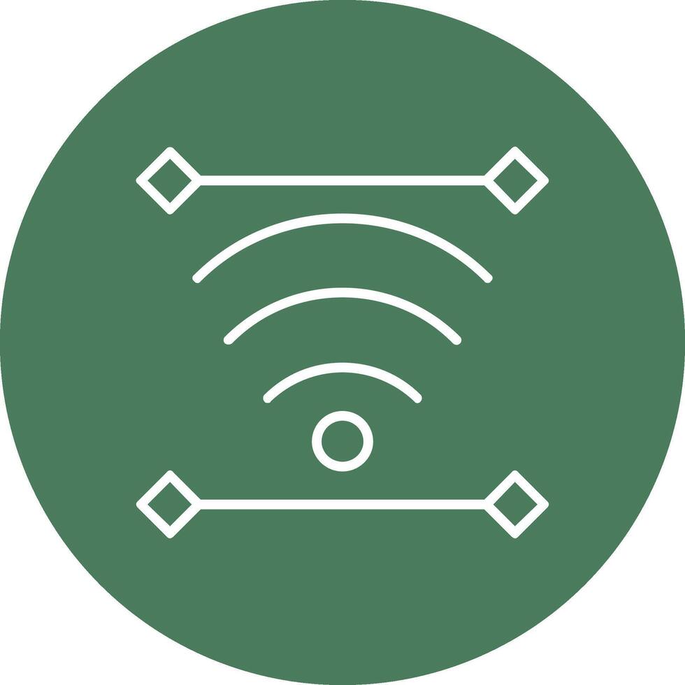 Wireless Line Multi Circle Icon vector