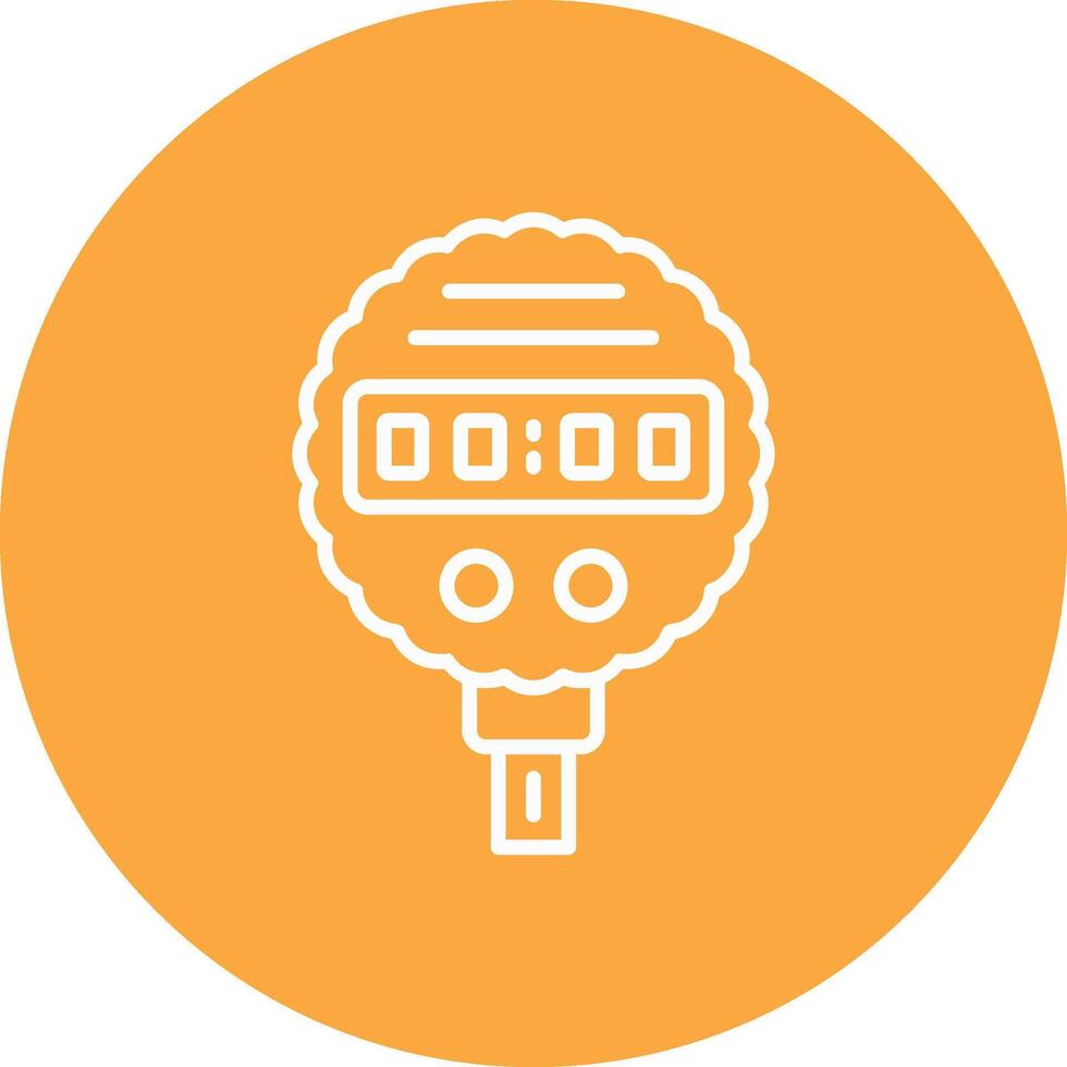 Pressure Gauge Line Multi Circle Icon vector