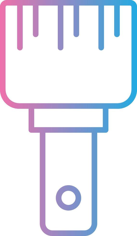 Paint Brush Line Gradient Icon Design vector