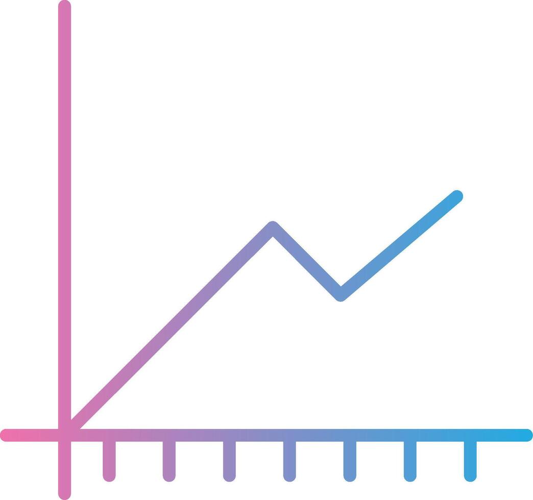 línea degradado multi circulo gráfico línea degradado icono diseño vector