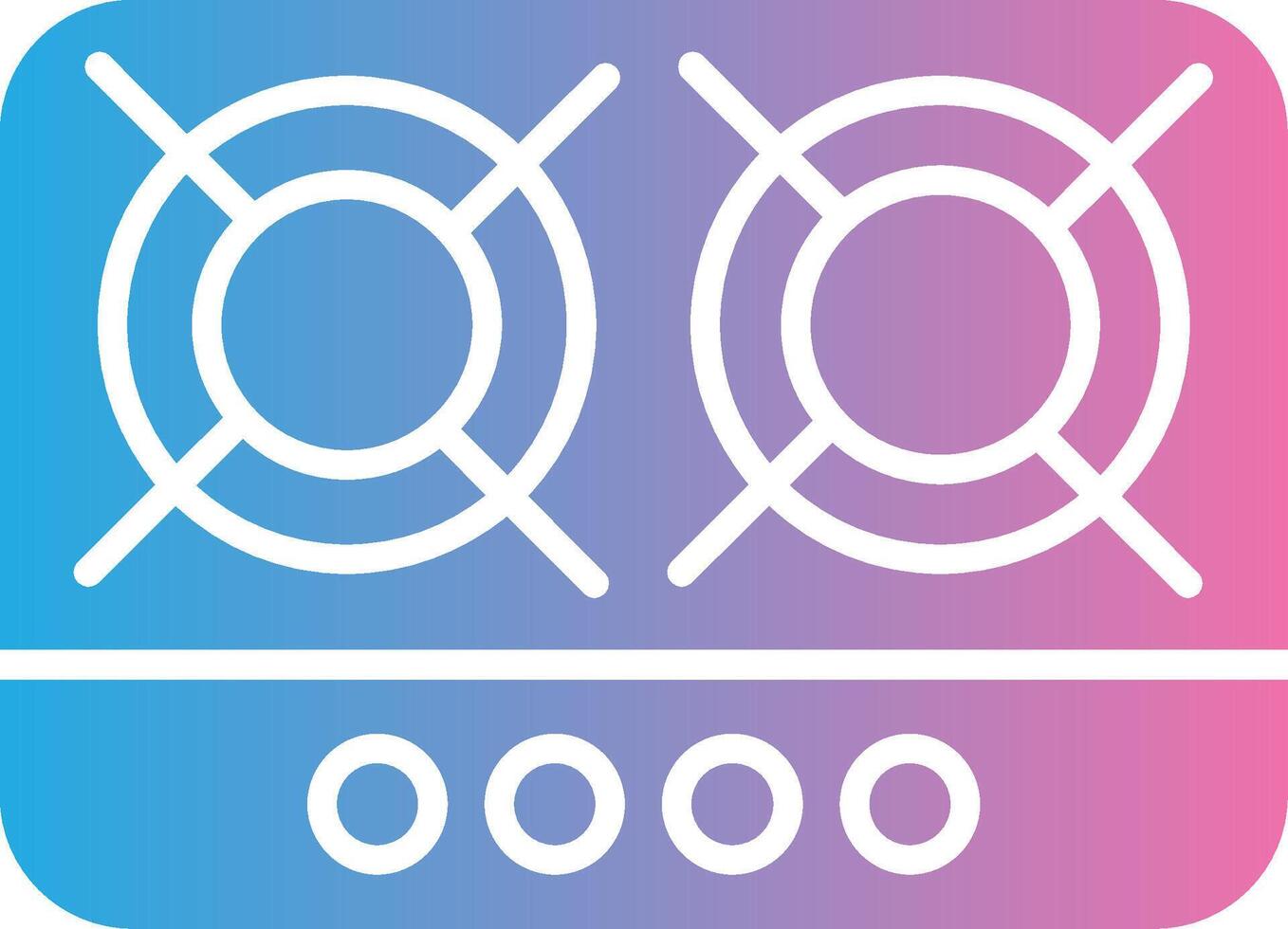 Hob Glyph Gradient Icon Design vector