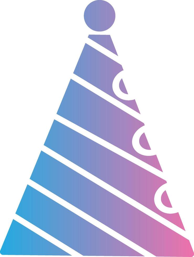 Hat Glyph Gradient Icon Design vector