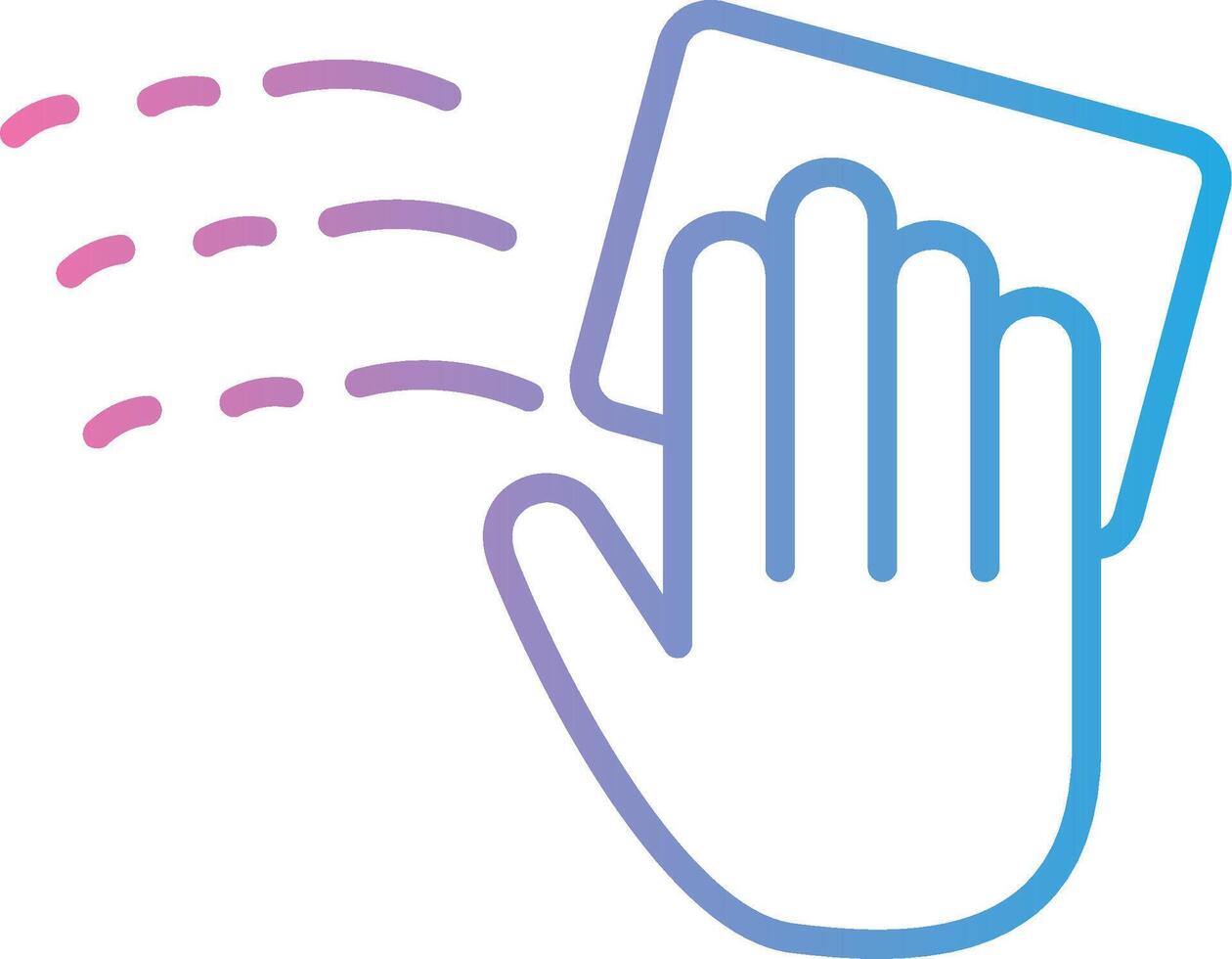 Cleaning Line Gradient Icon Design vector