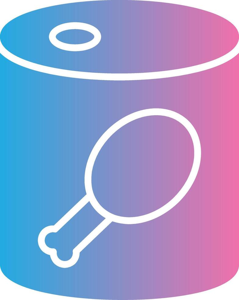 Canned Food Glyph Gradient Icon Design vector