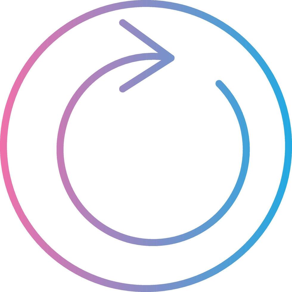 Loop Line Gradient Icon Design vector