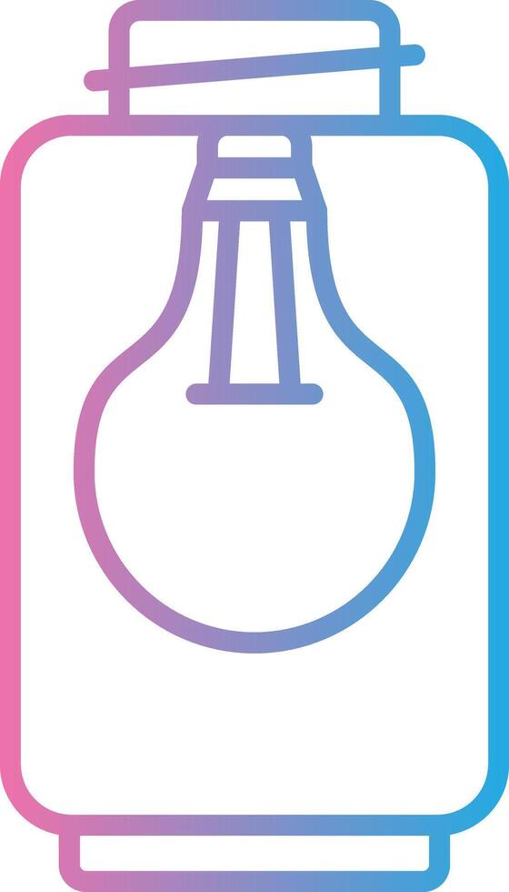 Lamp Line Gradient Icon Design vector