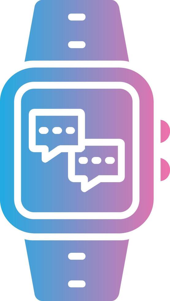 Messages Glyph Gradient Icon Design vector